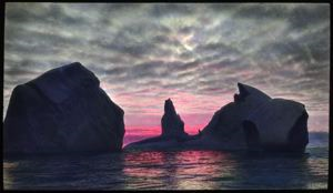 Image of Icebergs at Sunset, Labrador 